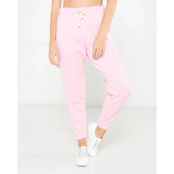 Hurley Pants - NEW Hurley Lost Horizons Fleece Jogger Pants High-Rise Palm Tree Pink Womens S